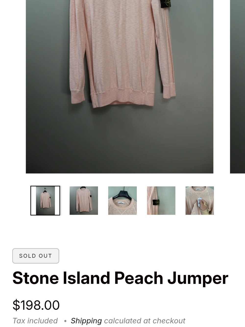Stone Island Unisex Sz M Pink Melange Reverse Seam Crewneck Organic Sweatshirt - Picture 8 of 10